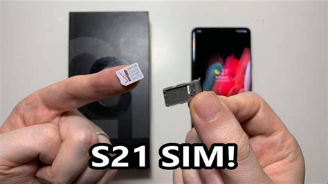 insert sim card samsung s21.